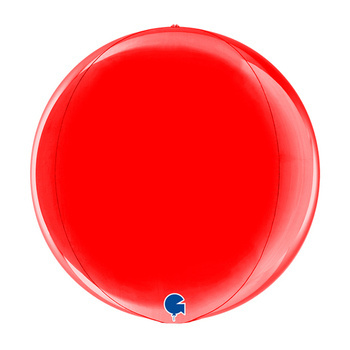 Balon Grabo 15'' Globe Red  4D Pakowany
