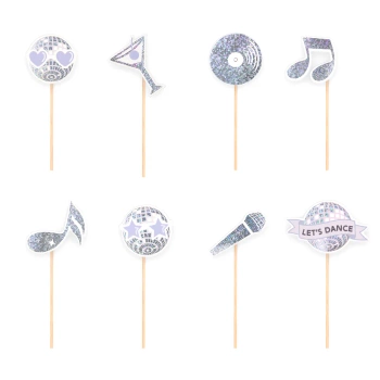 Toppery Silver Disco 8szt. zestaw