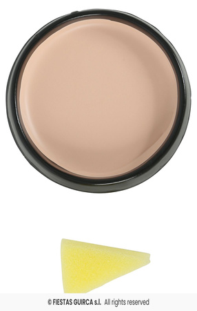 Farbka do twarzy z gąbką, 9gr, cielista