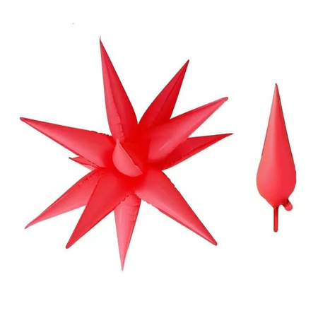 Balon foliowy Gwiazda 3D, 45cm, różowa 