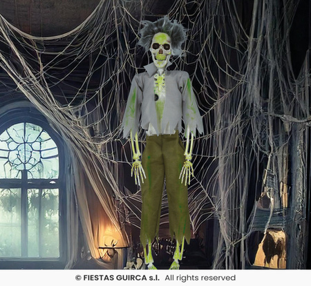 Dekoracja wisząca "Szkielet Zombie", 45cm