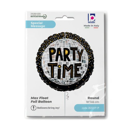 Balon foliowy Grabo 18'', Party Time Disco