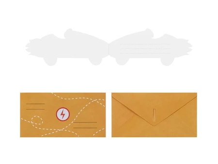 Zaproszenia Autko, mix