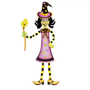 Dekoracja wisząca Halloween Wiedźma 95cm