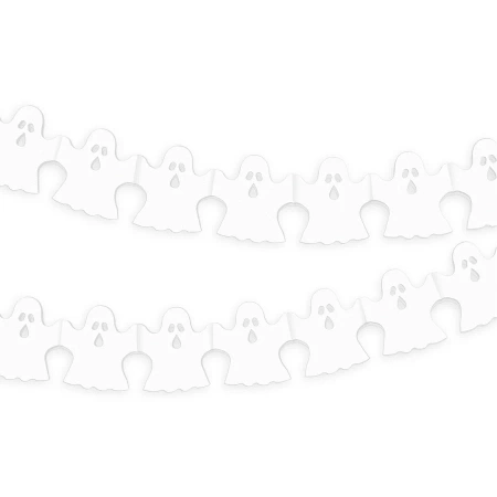 Girlanda Halloween Duchy biała 260cm