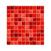 Panel cekinowy kwadraty czerwony 30x30cm
