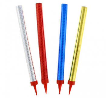 Fontanny party holograficzne - 18 cm / 4 szt.