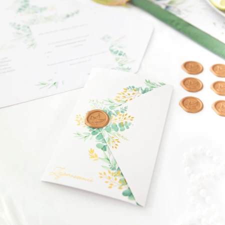 Zaproszenie na komunię IHS 10szt.