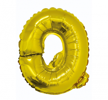 Balon foliowy "Litera Q", złota, 35 cm