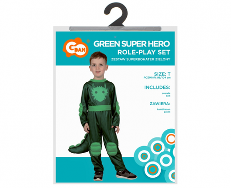 Zestaw Superbohater Zielony (Greg)) rozm. 98-104 cm