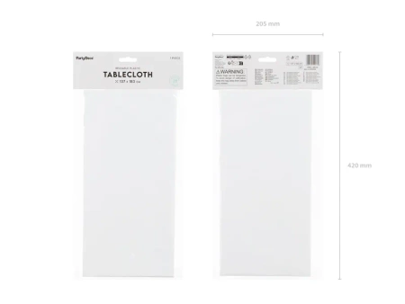 Obrus, 137x183 cm, biały