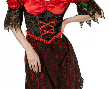 Zestaw dla dorosłych Hiszpanka (nakrycie głowy, sukienka), rozm. S