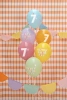 Balony 30 cm, na 7 urodziny, mix (6szt)