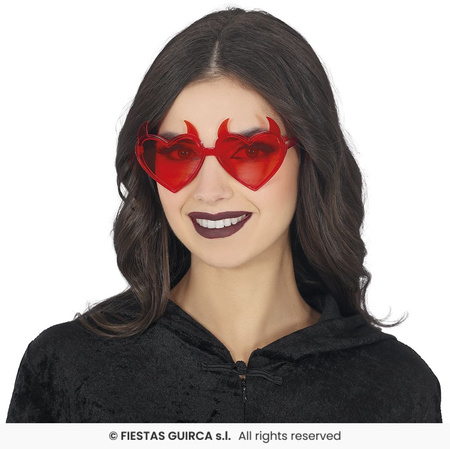 Okulary serca "Z różkami"