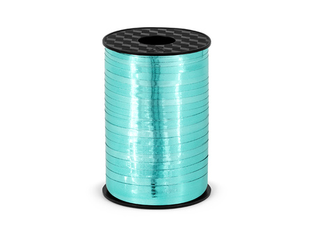 Wstążka plastikowa, turkus, 5mm/225m
