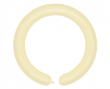 Balony D4 - Rurki włoskie kość słoniowa 59/ 100 szt. (macaron)