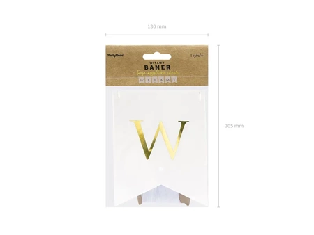 Baner Witamy, biały, 15 x 80 cm