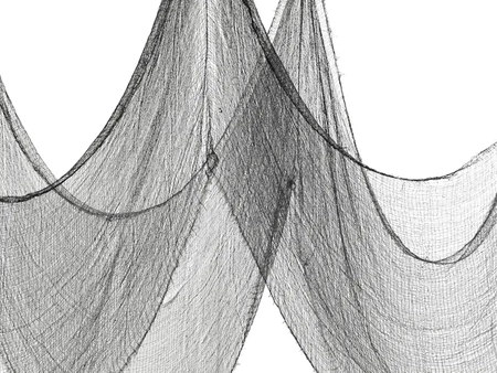 Materiał dekoracyjny gładki, czarny, 0.72x9.8m