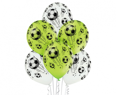 Balony Piłka Nożna, 6 szt.