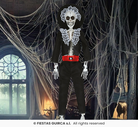 Dekoracja wisząca "Szkielet Mariachi", 40cm