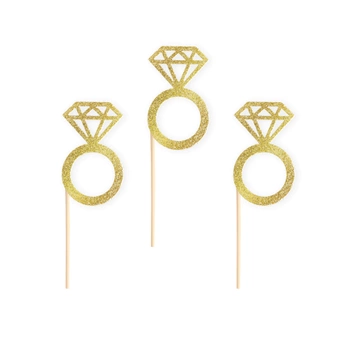 Pikery na Wieczór Panieński pierścionki złote 6szt