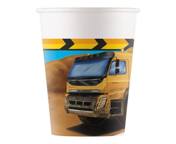 Kubeczki papierowe Construction, 200ml, 8 szt. (SUP label)