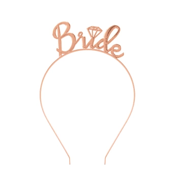 Opaska na wieczór panieński Bride rose gold