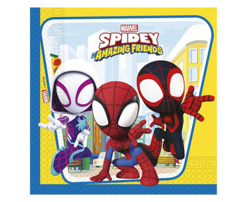 Serwetki papierowe Spidey & His Amazing Friends, 33x33 cm, 20 szt.