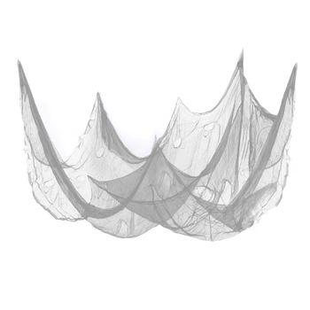 Dekoracja na Halloween szara 210x300cm