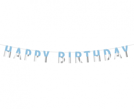 Girlanda papierowa (zrób to sam) Happy Birthday