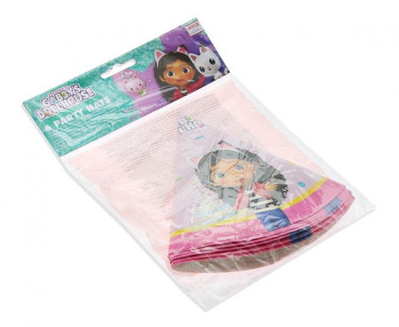 Czapeczki papierowe Gabby's Dollhouse, 6 szt.