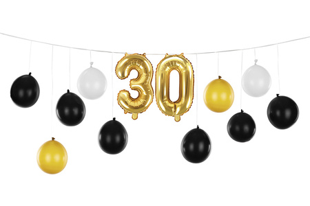 Girlanda balonowa 3w1 - 30 urodziny, 