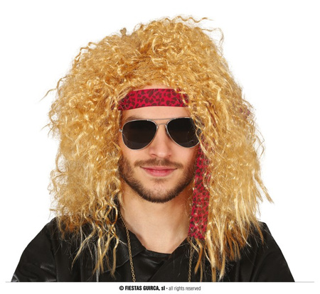 Peruka Rocker kręcony męska