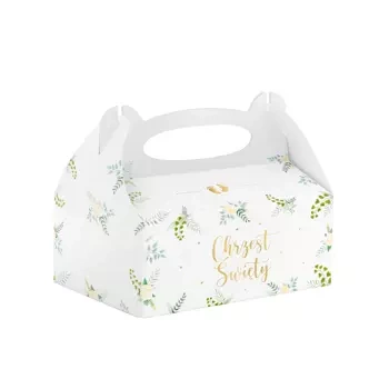 Pudełka na ciasto Chrzest 10 szt DIY