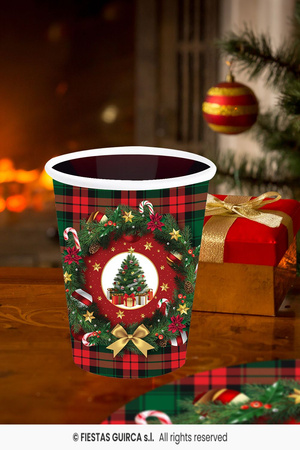 Kubeczki Christmas Tree, 6szt, 240 ml