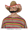 Kapelusz Sombrero Meksykańskie z kolorową obwódką, 50 cm