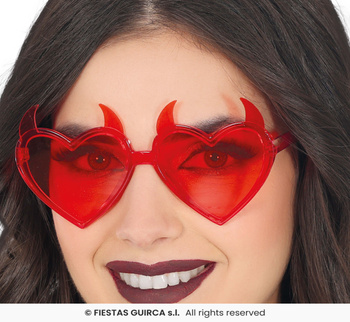 Okulary serca "Z różkami"