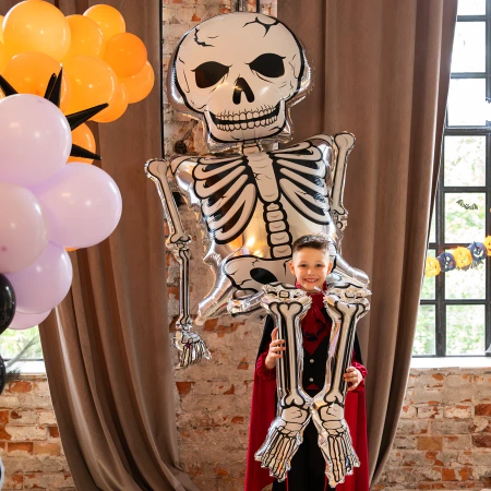Balon foliowy wiszący Szkielet Gigant Halloween 113x320cm