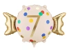 Balon foliowy Cukierek ''7'', 61x37 cm, mix