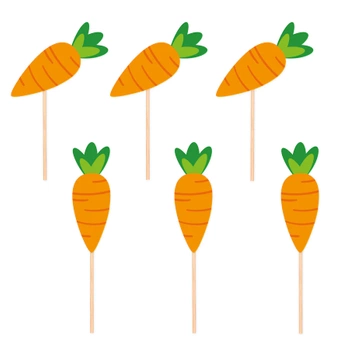 Toppery na tort Marchewki 6szt.