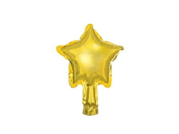 Balony foliowe Gwiazdka, 12cm, złoty