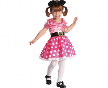 Zestaw Różowa Myszka (sukienka, opaska), rozm. 92/104 cm