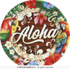 Talerzki Aloha 6szt, 23 cm