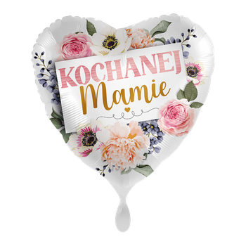 Balon foliowy 18" Kochanej Mamie - Best Mom