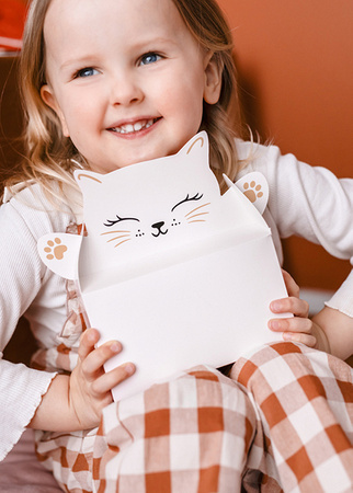 Ozdobne pudełka na ciasto - Kotek