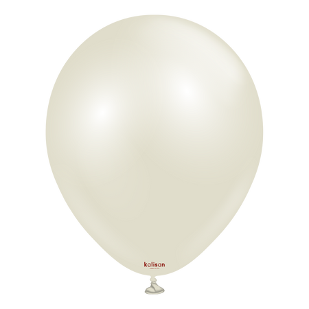 Balony Kalisan 18" Aura Ivory White  - 25szt