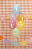 Balony 30 cm, na 1 urodziny, mix (6szt)