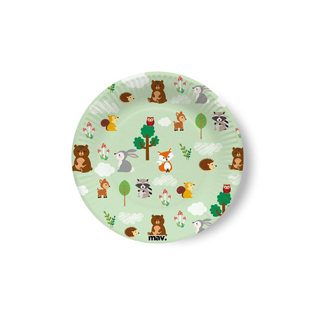 Woodland Talerzyki 18cm 8szt