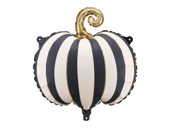 Balon foliowy Dynia w paski, 39x38 cm