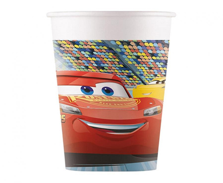 Kubeczki papierowe (WM), Cars 3 (Disney), 200ml, 8 szt. (SUP label)